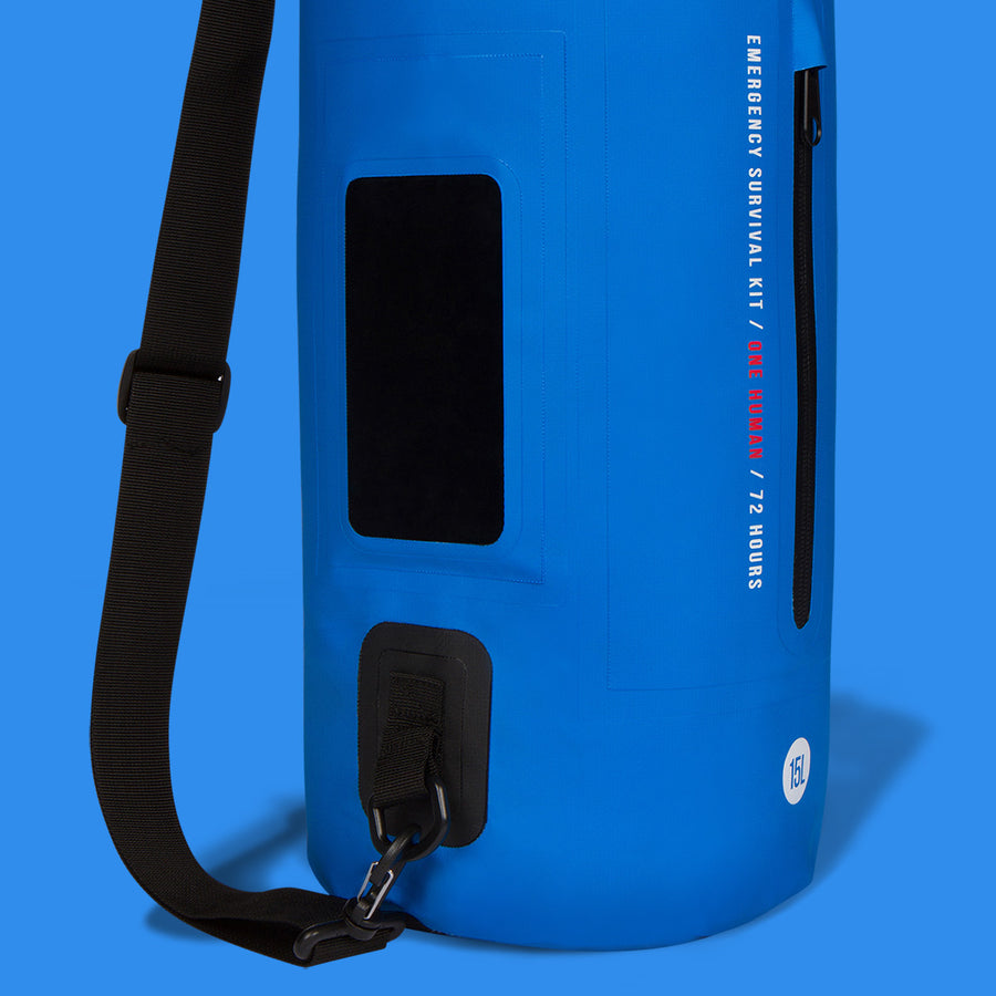 The Infinite Mountain Emergency Survival Kit: 1 Human / 72 Hours (Blue)