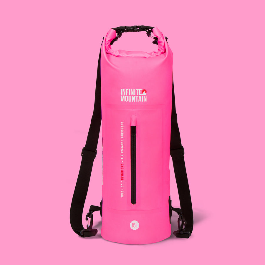 The Infinite Mountain Emergency Survival Kit: 1 Human / 72 Hours (Pink)