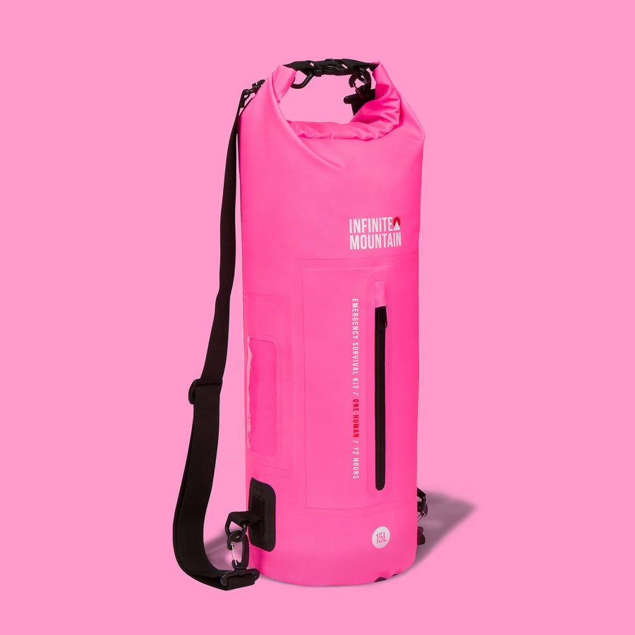 The Infinite Mountain Emergency Survival Kit: 1 Human / 72 Hours (Pink)
